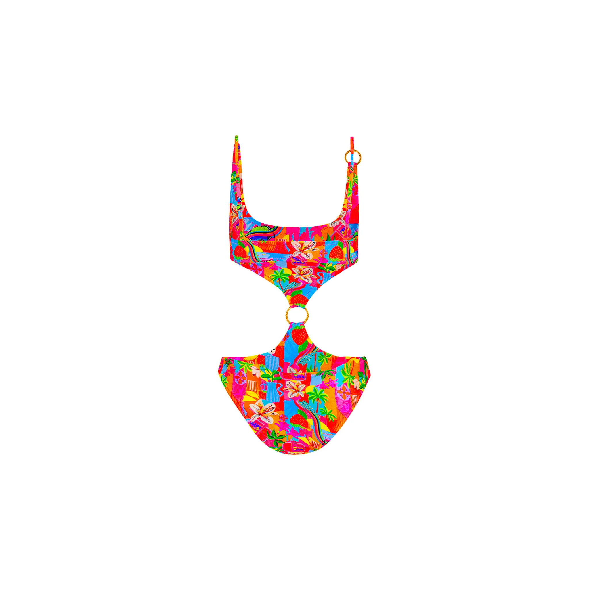 Retro Ring Cheeky One Piece - Havana Haven - Image 10