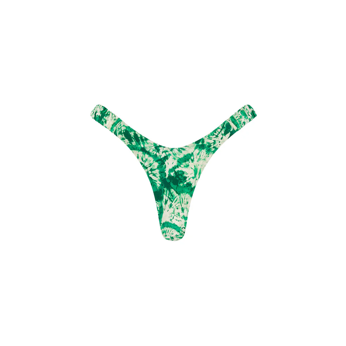 Retro Y Thong Bikini Bottom - Emerald Tides - Image 10