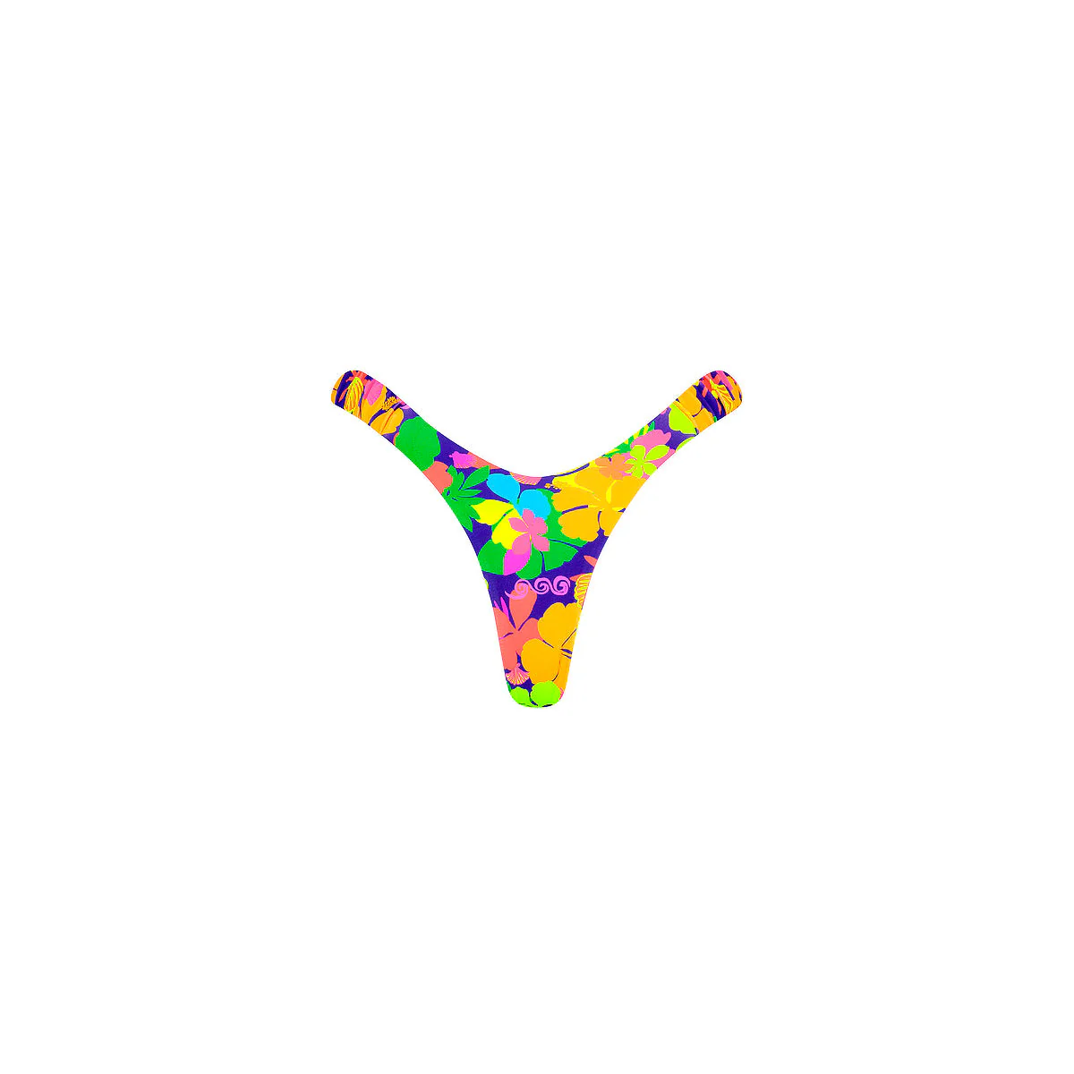 Retro Y Thong Bikini Bottom - Neon Sunset - Image 8