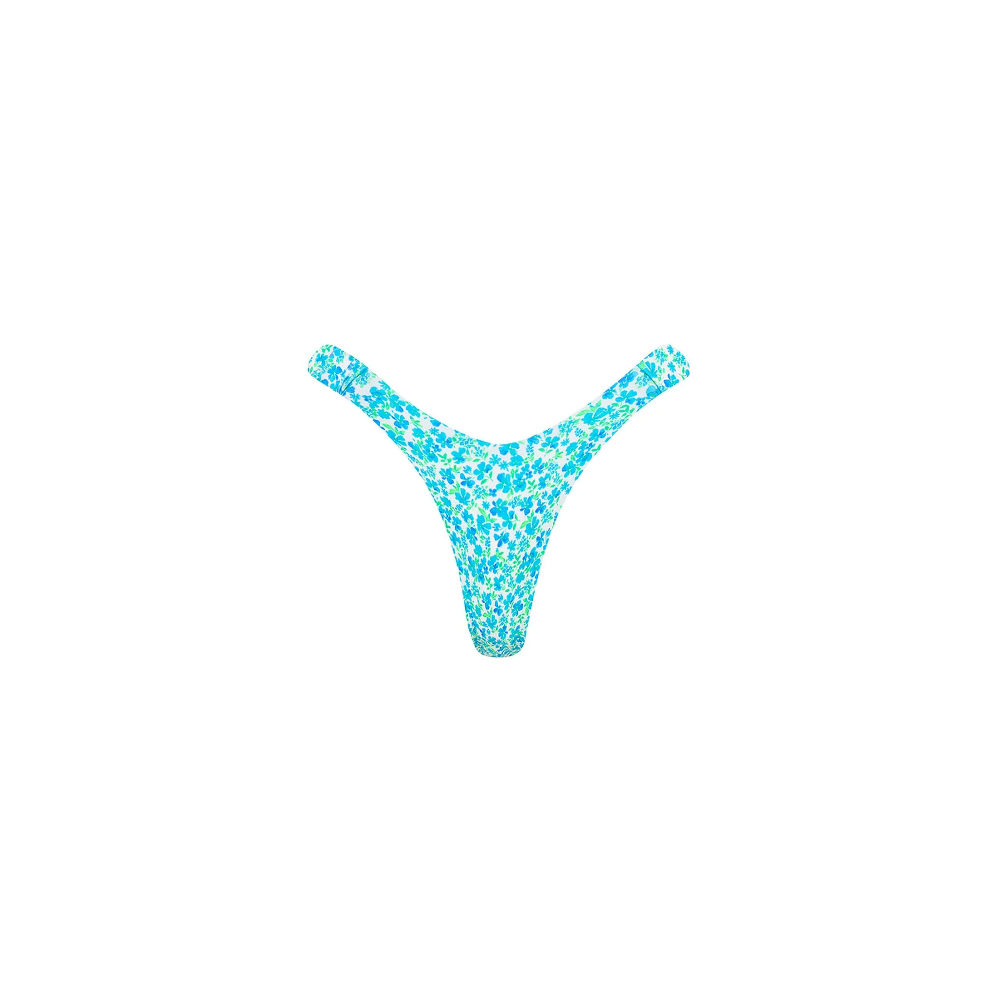 Retro Y Thong Bikini Bottom - Ocean Aura
