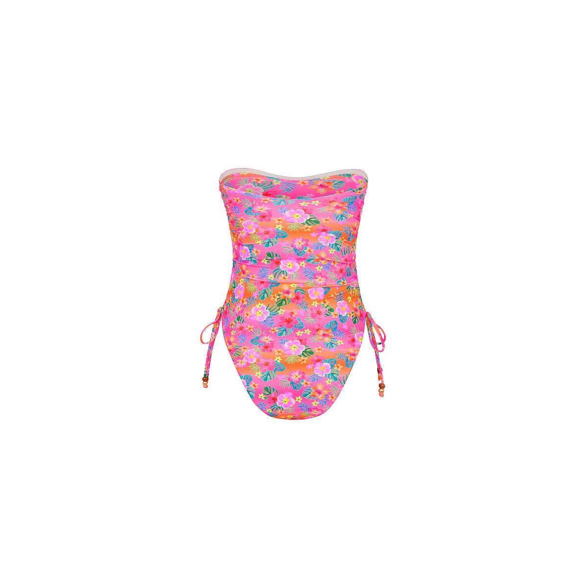 Ruched Bandeau Classic Cut One Piece - Summer Glow - Image 10