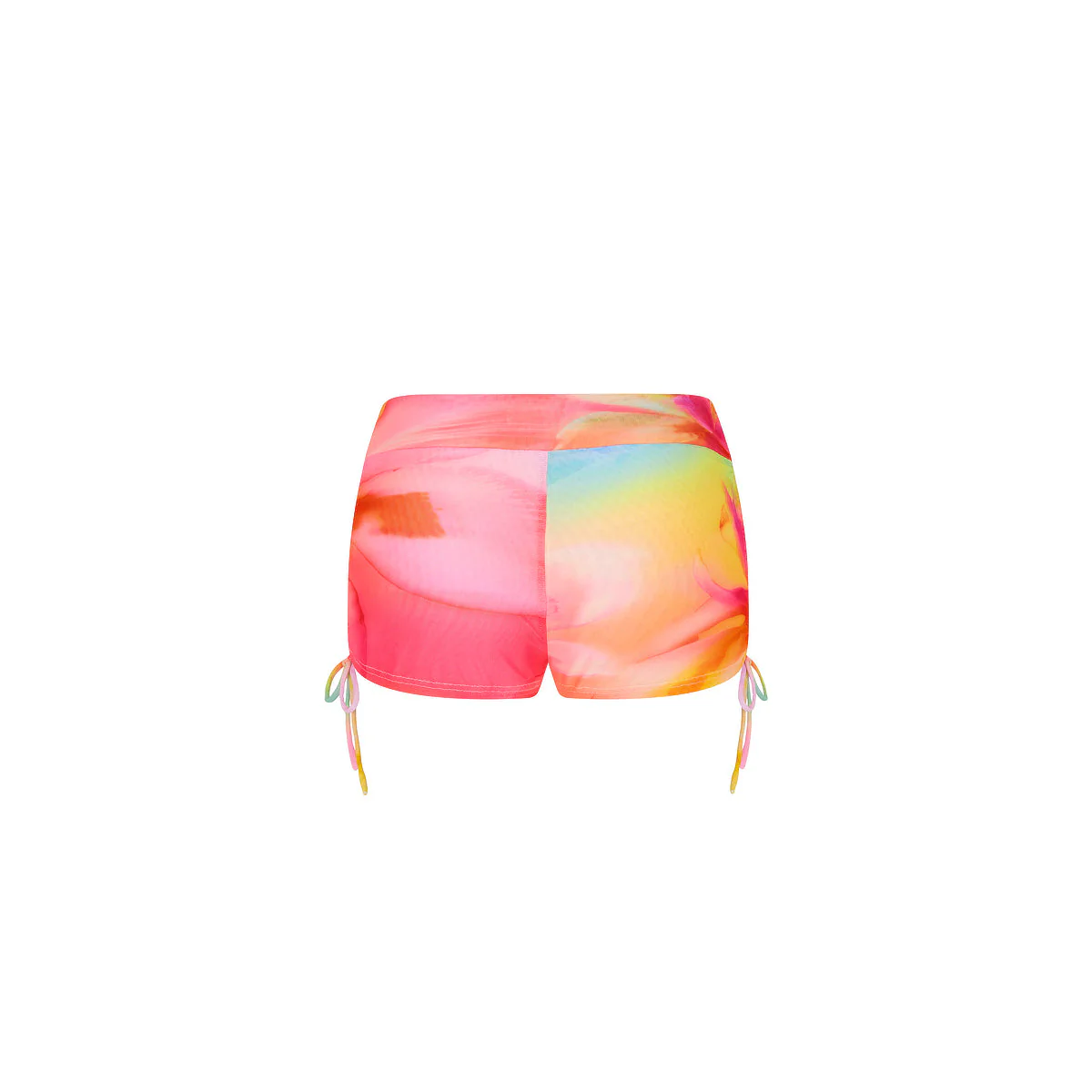 Ruched Micro Short - Frangipani Swirl - Image 9