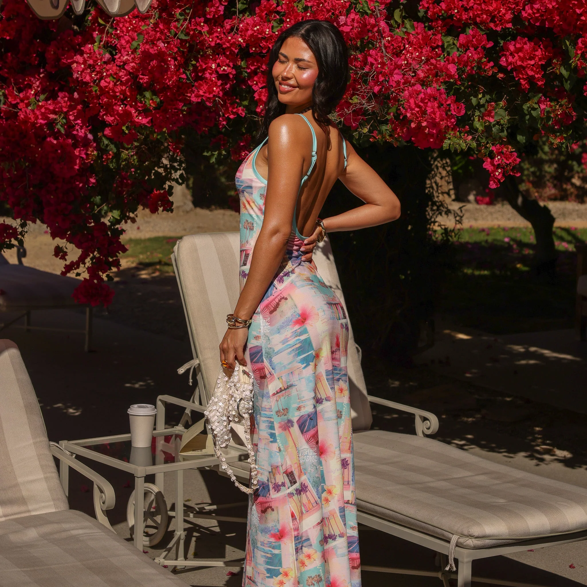 Scoop Low Back Maxi Dress - Sunshine Motel - Image 6