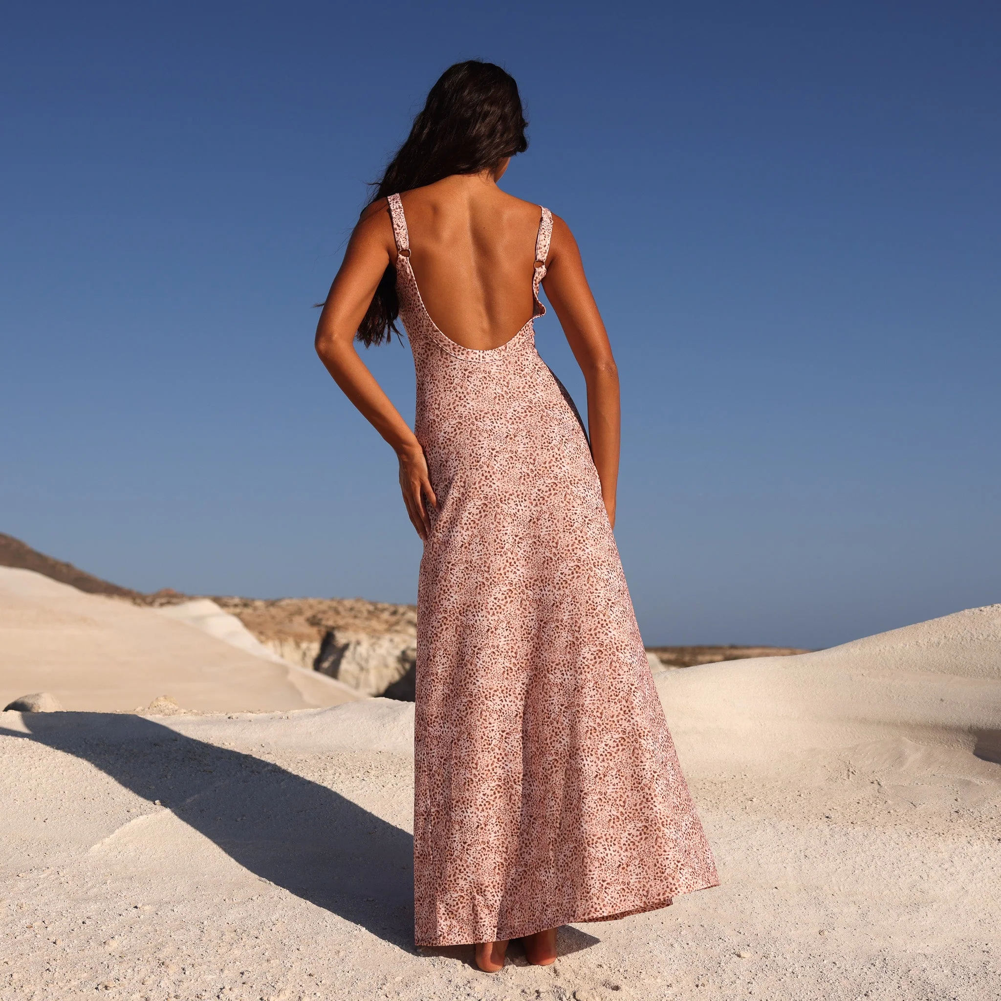 Scoop Low Back Maxi Dress - Wild Skies - Image 9