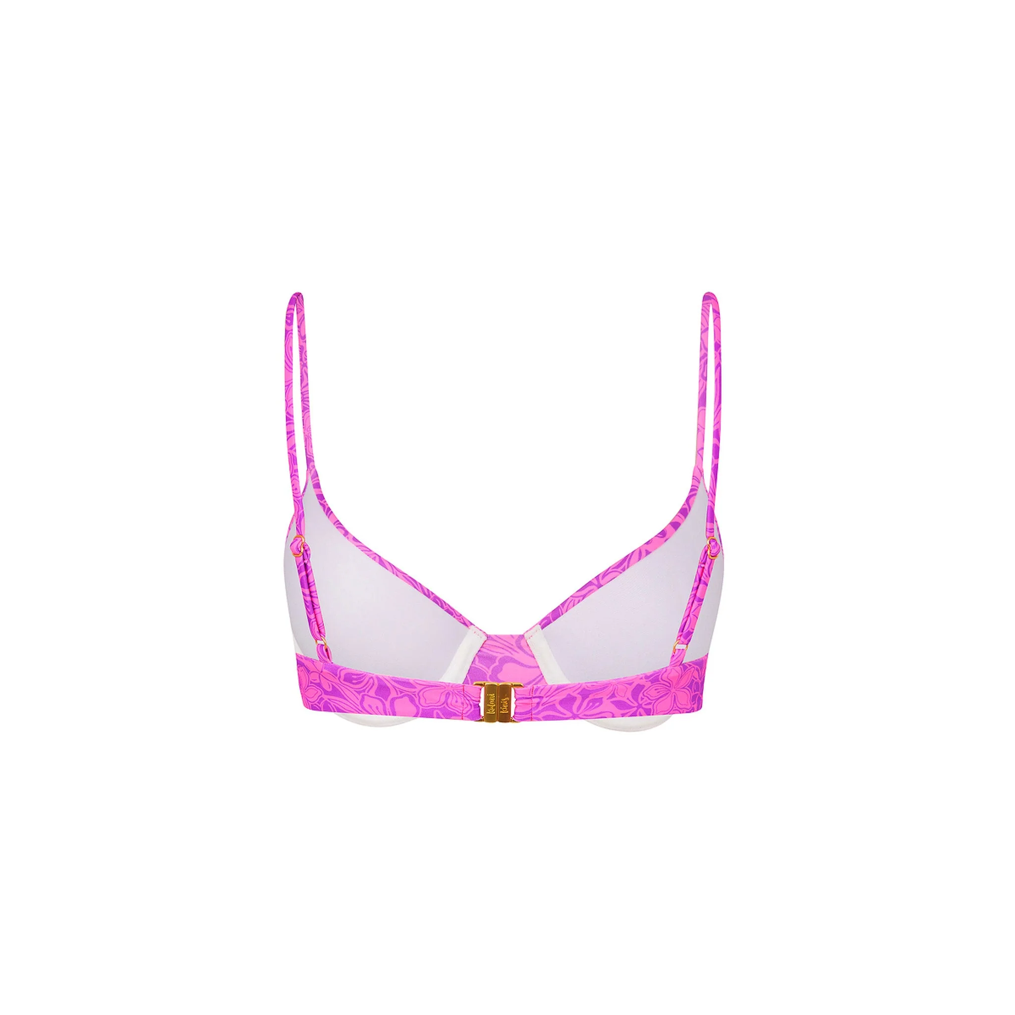Slim Underwire Bra Bikini Top - Bubble Berry - Image 11