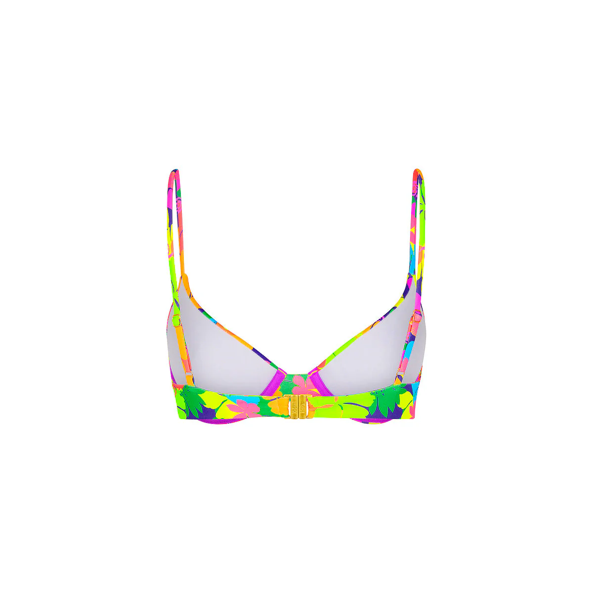 Slim Underwire Bra Bikini Top - Neon Sunset - Image 8