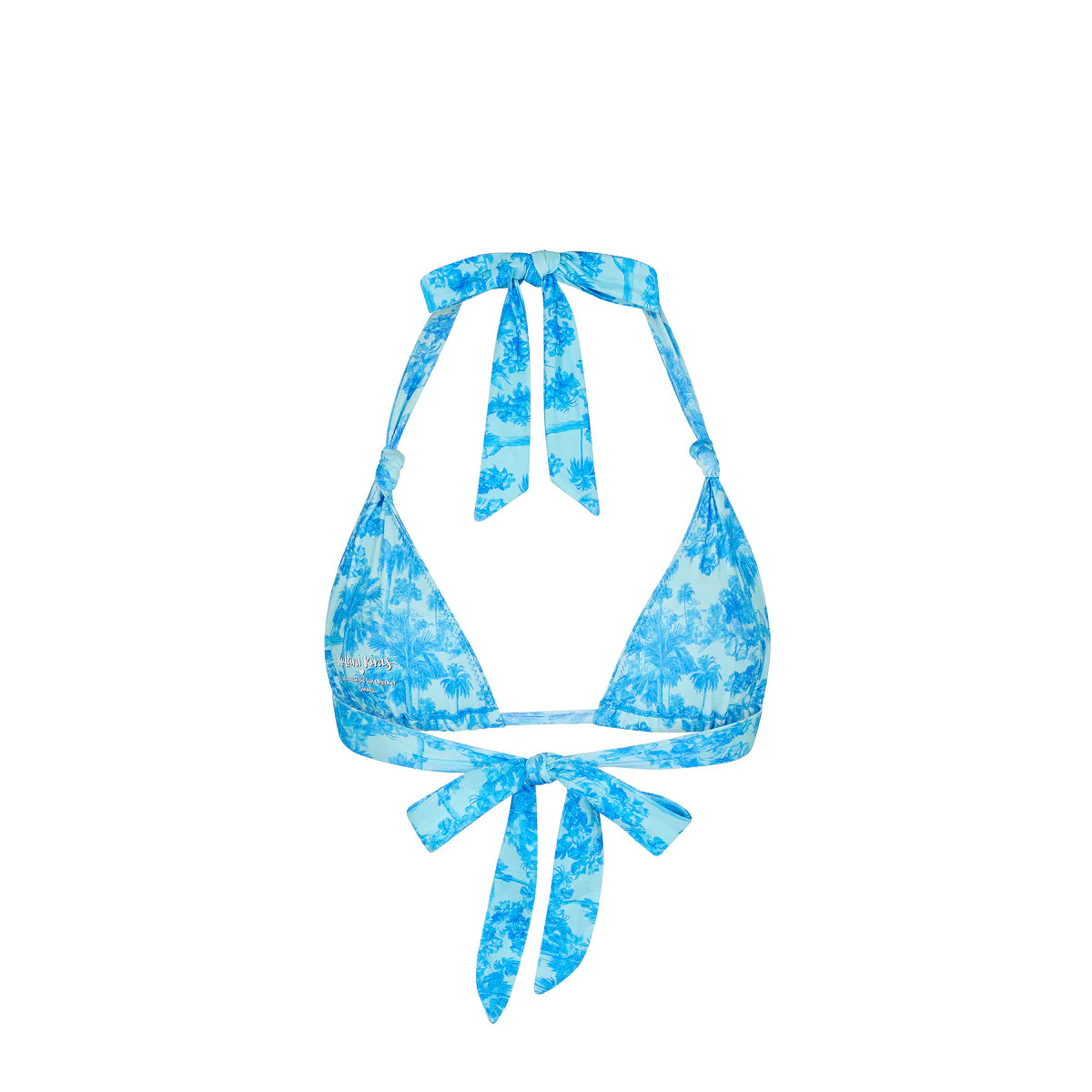 Soft Knot Halter Bikini Top - Ocean Paradise - Image 9