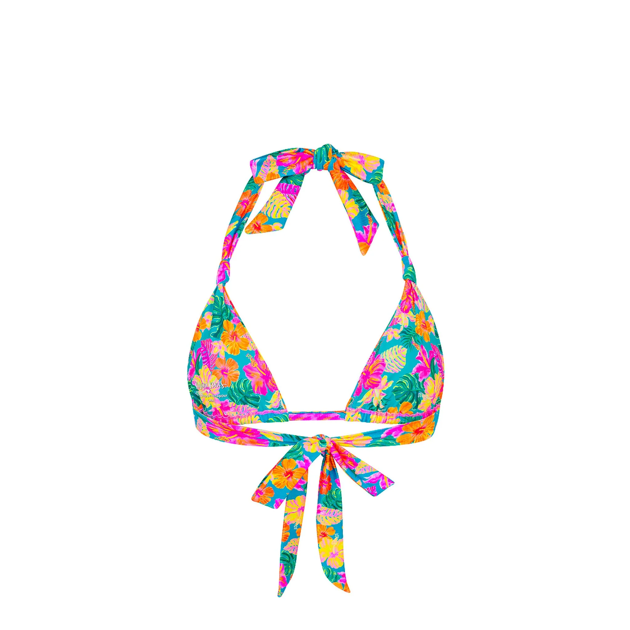 Soft Knot Halter Bikini Top - Paradise Pop - Image 8