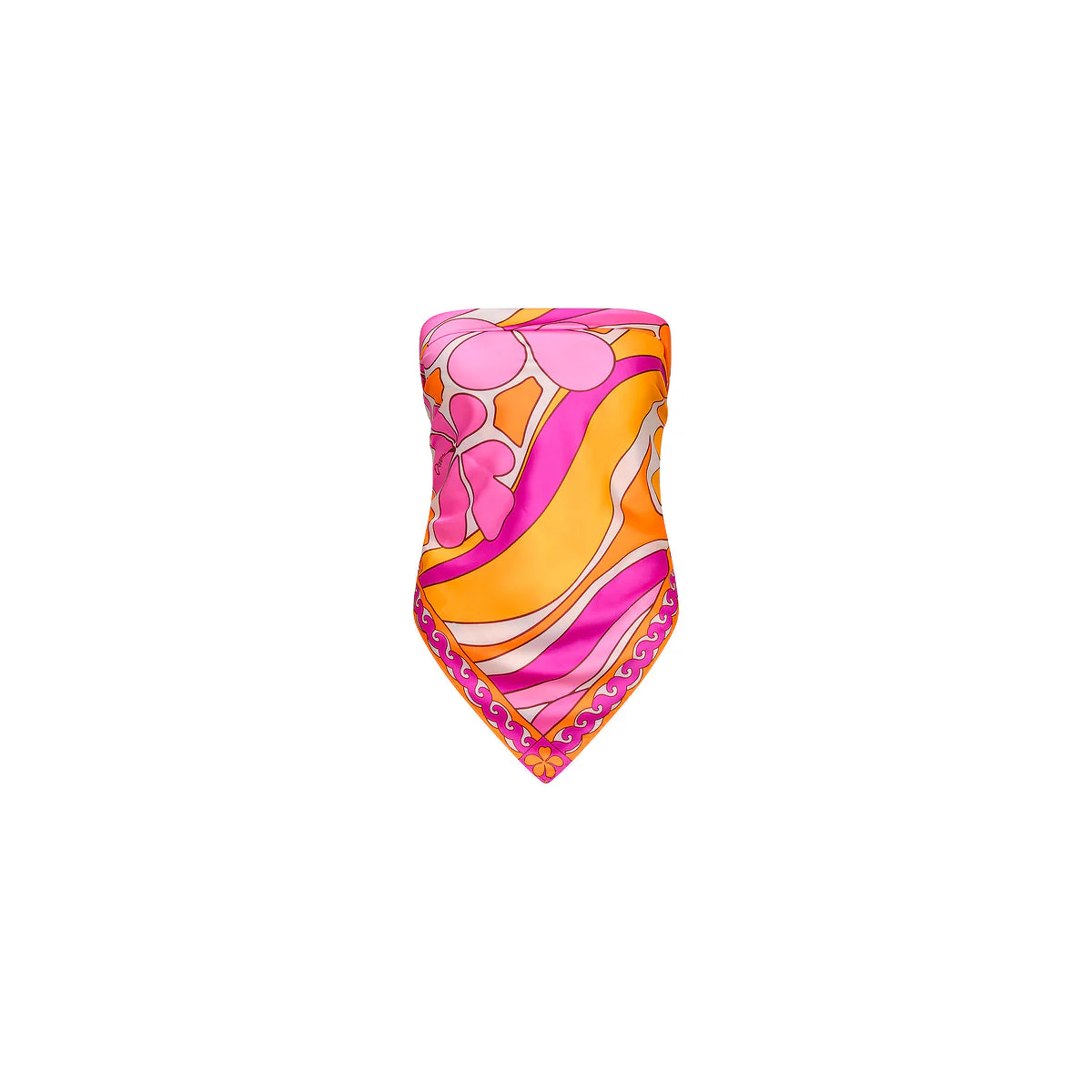 Summer Bandana Scarf Top - Sunrise Swirl