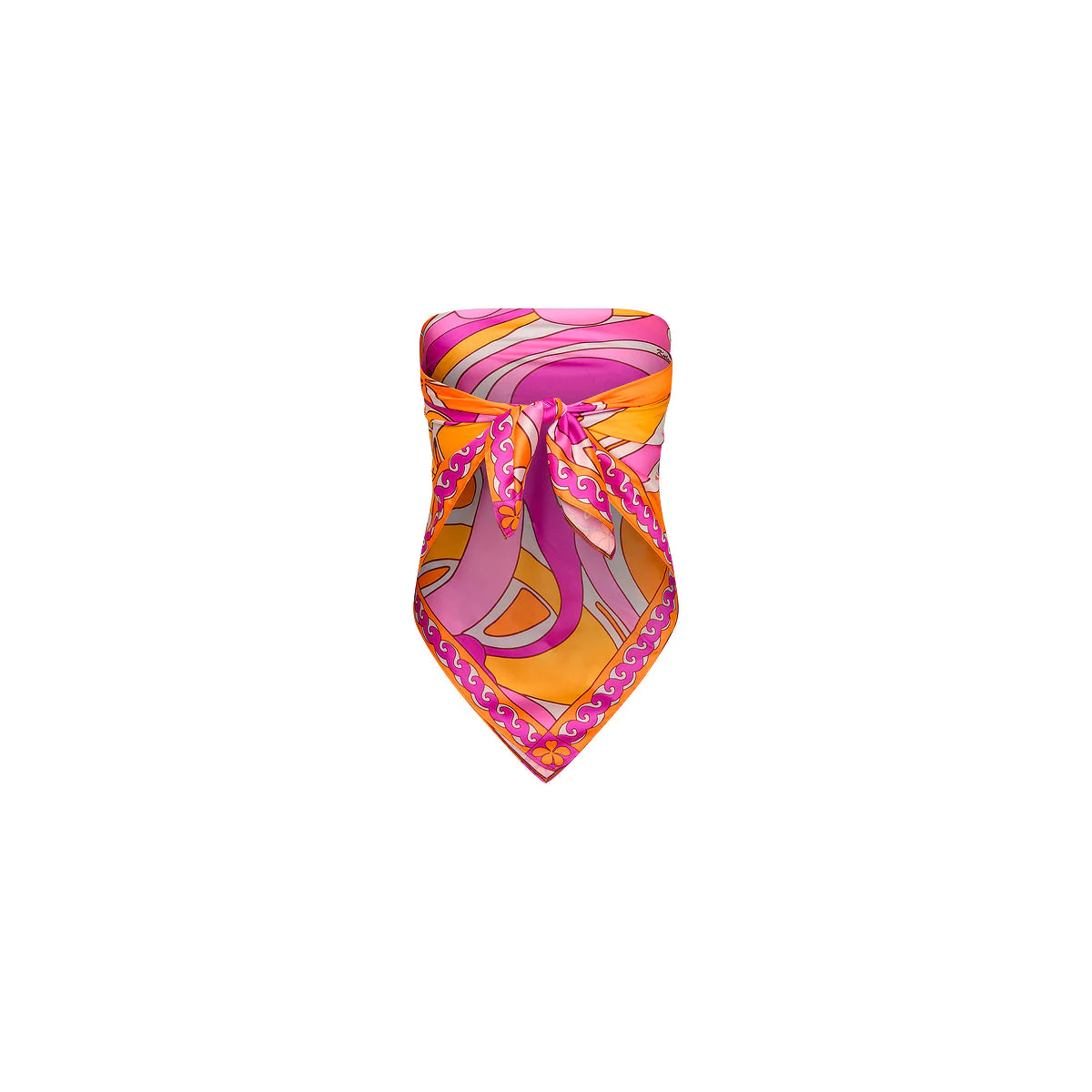 Summer Bandana Scarf Top - Sunrise Swirl - Image 8