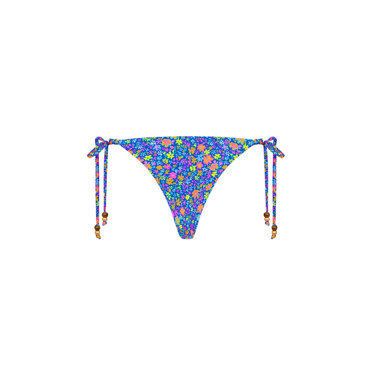 Thong Tie Side Bikini Bottom - Electric Bloom - Image 8