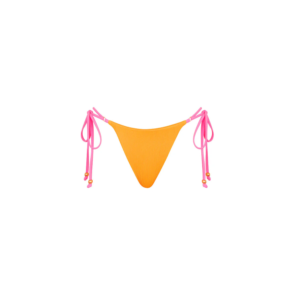 Thong Tie Side Bikini Bottom - Peach Pop