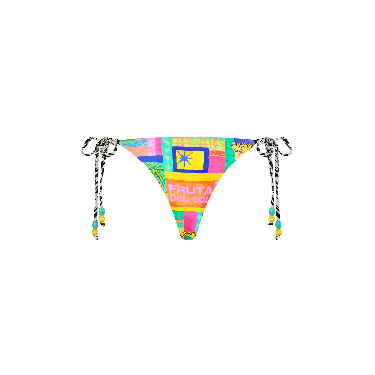 Thong Tie Side Bikini Bottom - Sun Honey - Image 10