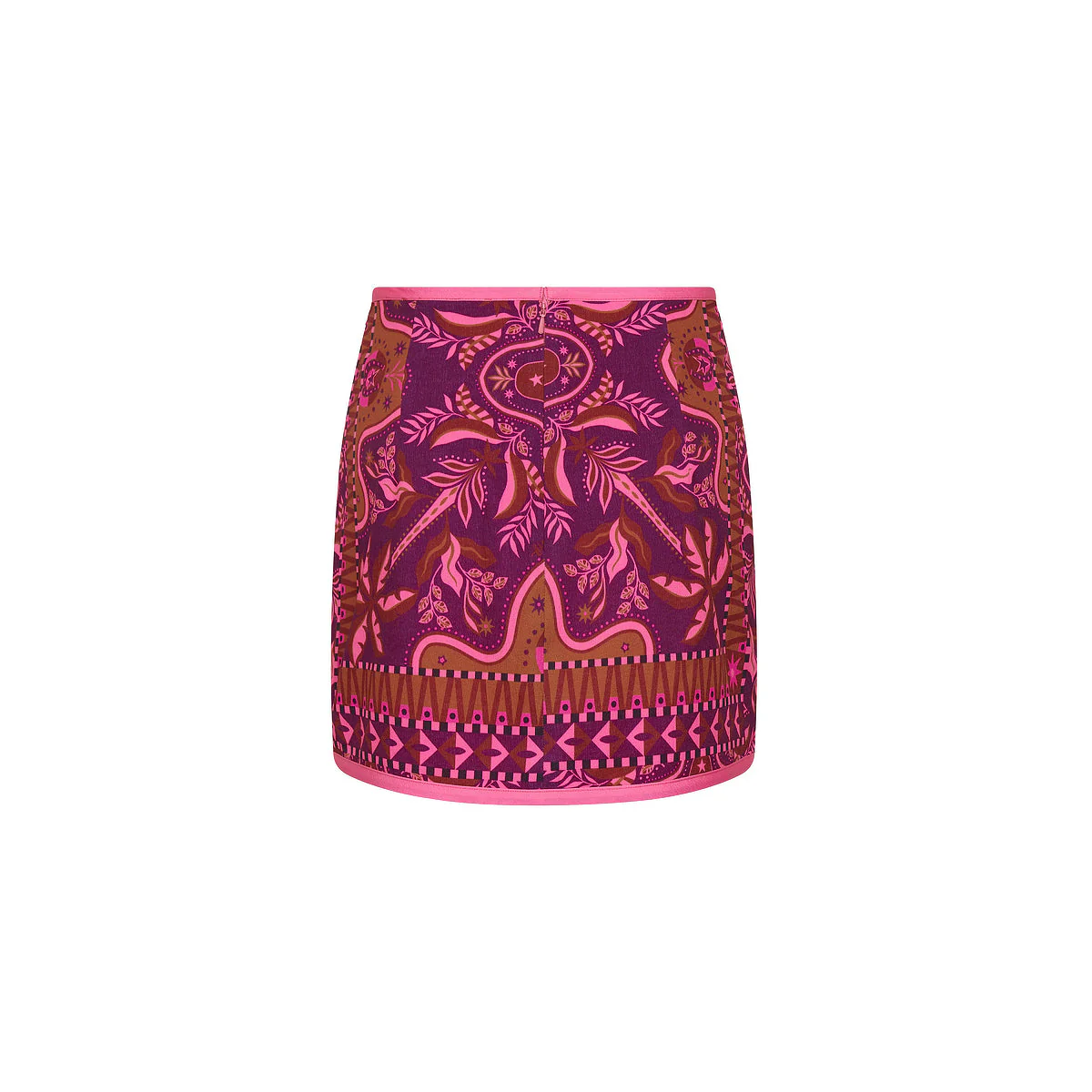 Tie Wrap Mini Skirt - Whiskey Waves - Image 9