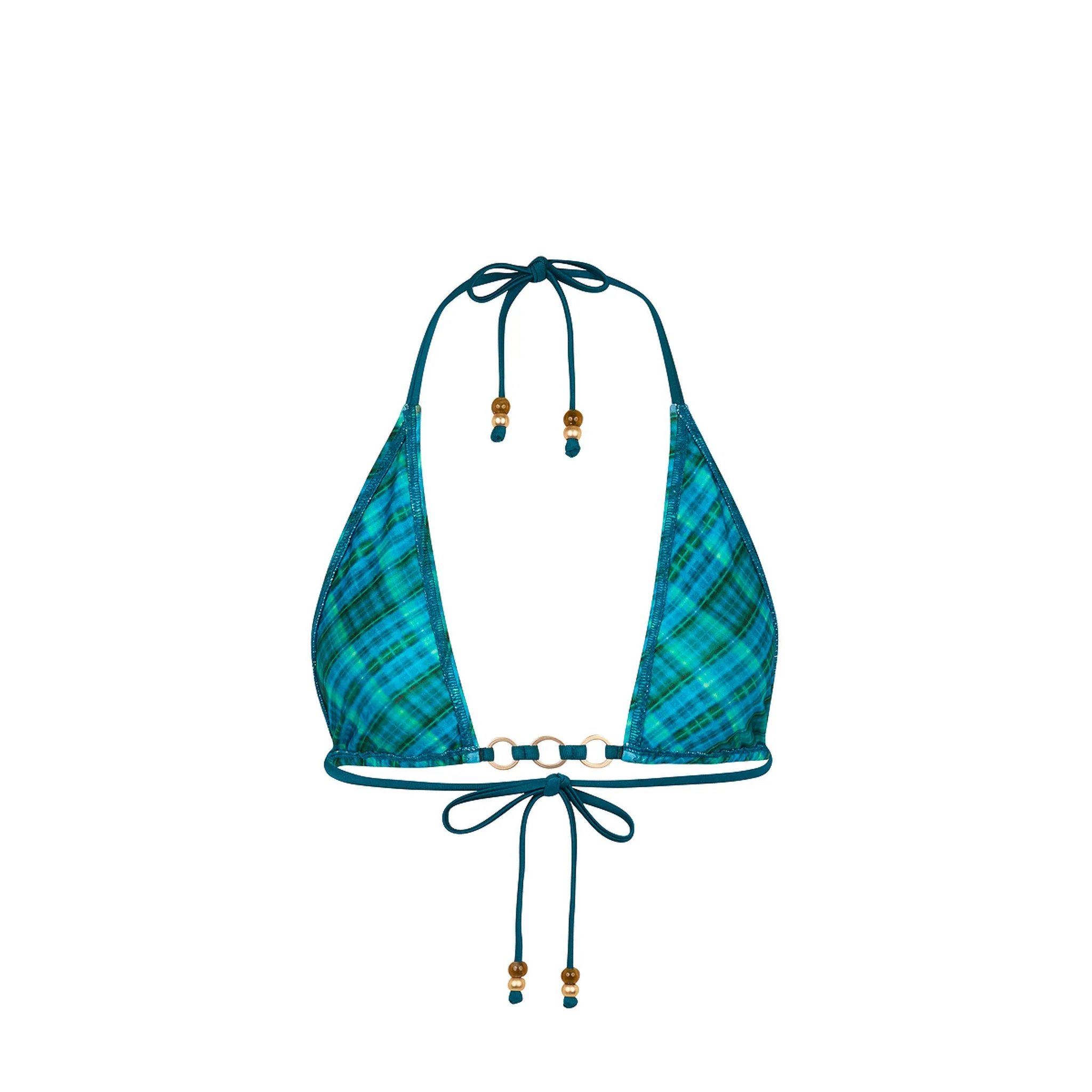 Trio Ring Triangle Bikini Top - Tropic Dip - Image 10