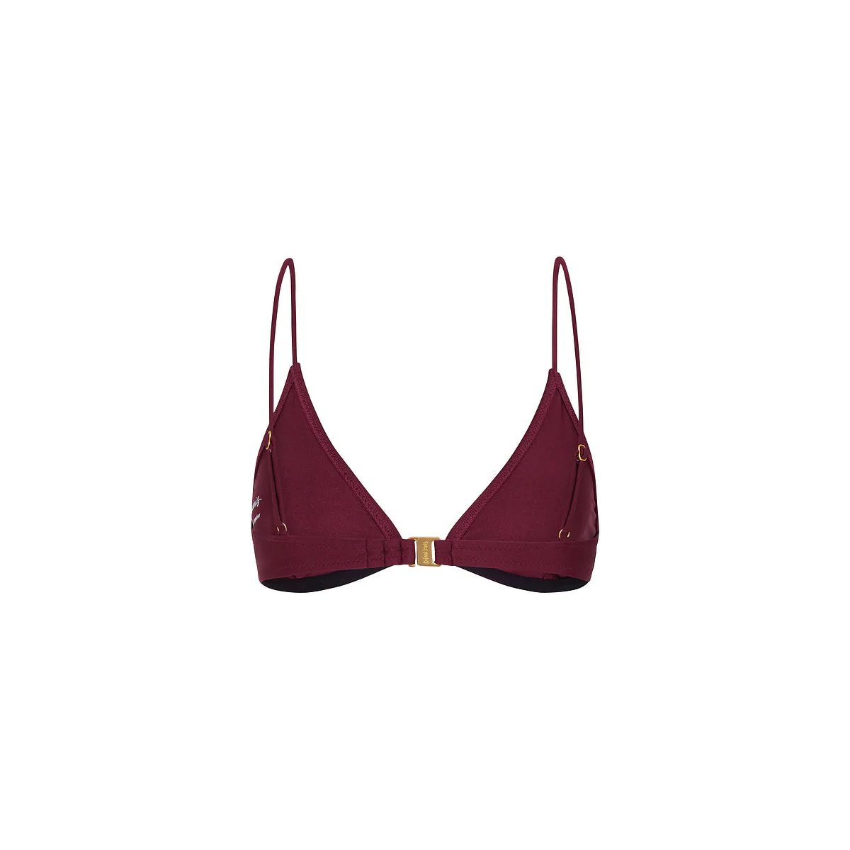 Underwire Triangle B-C Cup Bikini Top - Sangria - Image 10