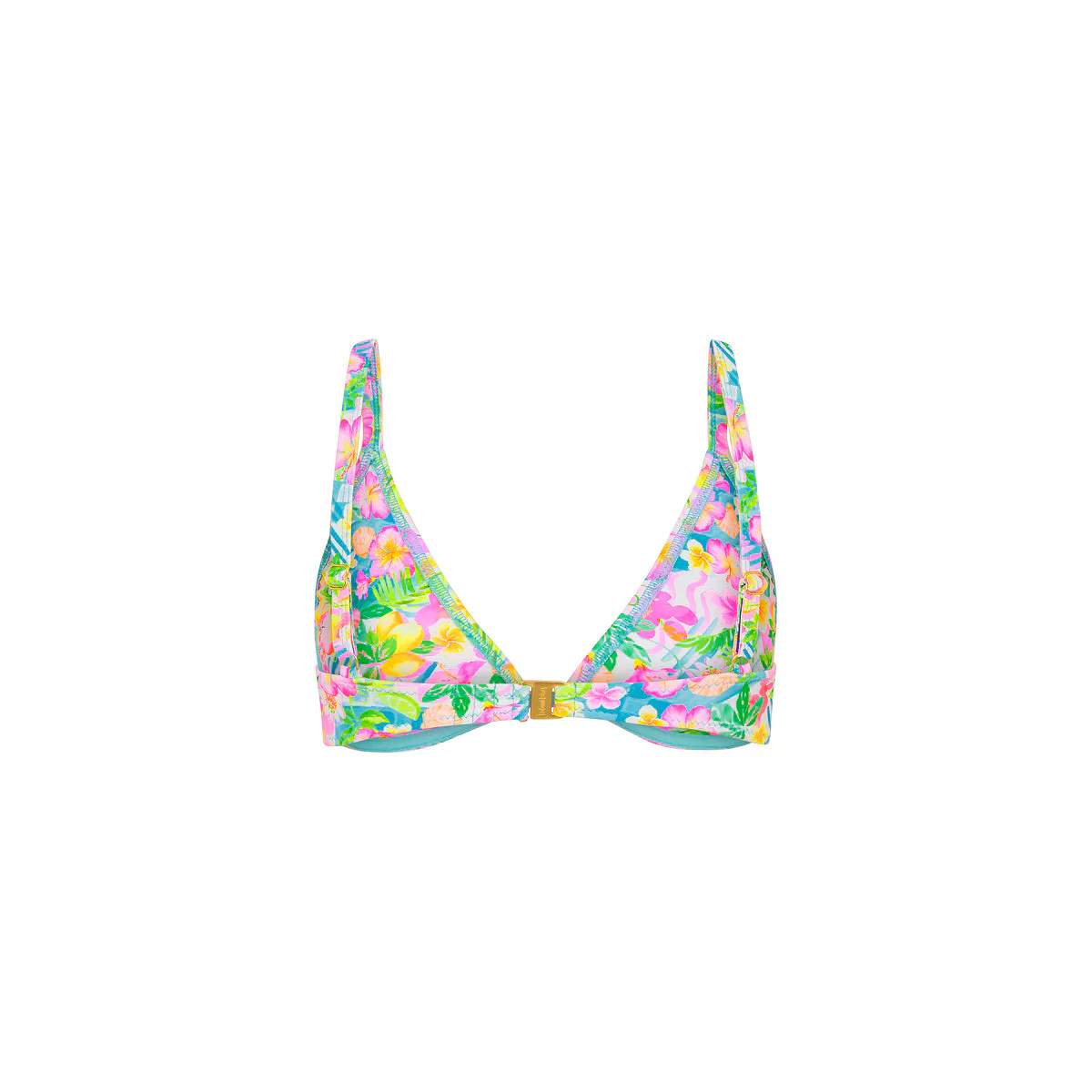 Underwire Triangle D+ Cup Bikini Top - Summer Daydreams - Image 8