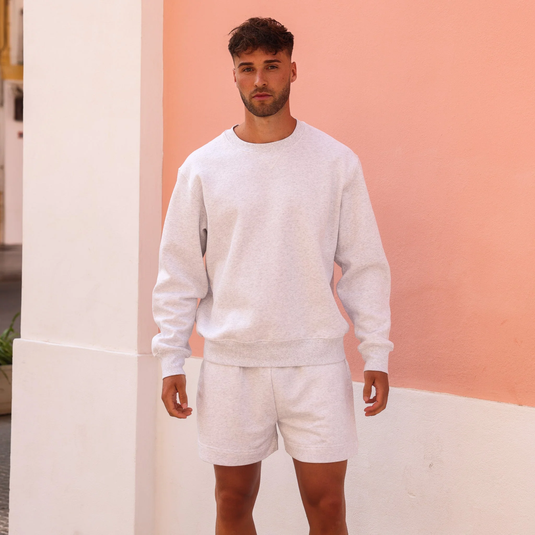 Unisex Crew Neck Sweater - Silver Stone - Image 6