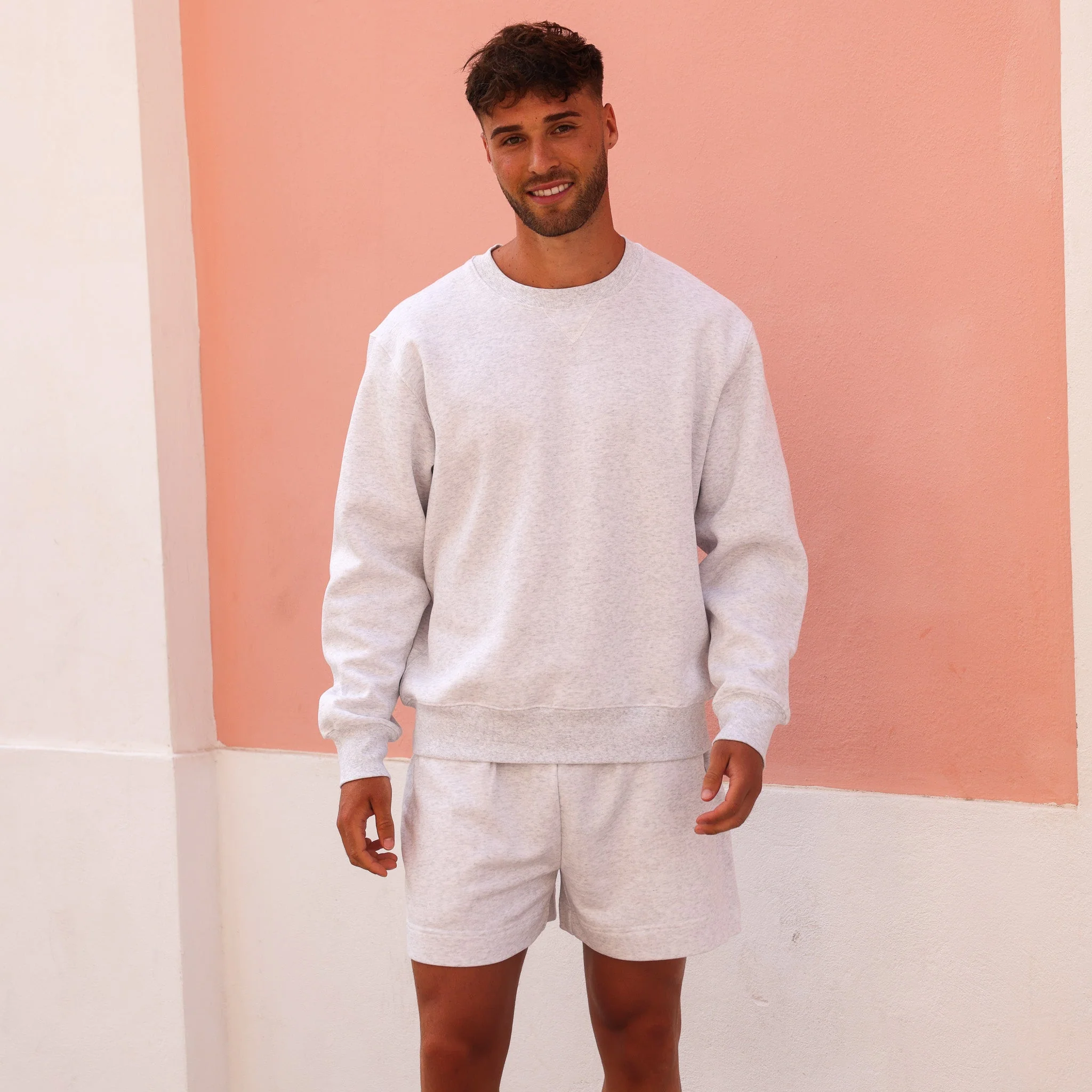 Unisex Crew Neck Sweater - Silver Stone - Image 7