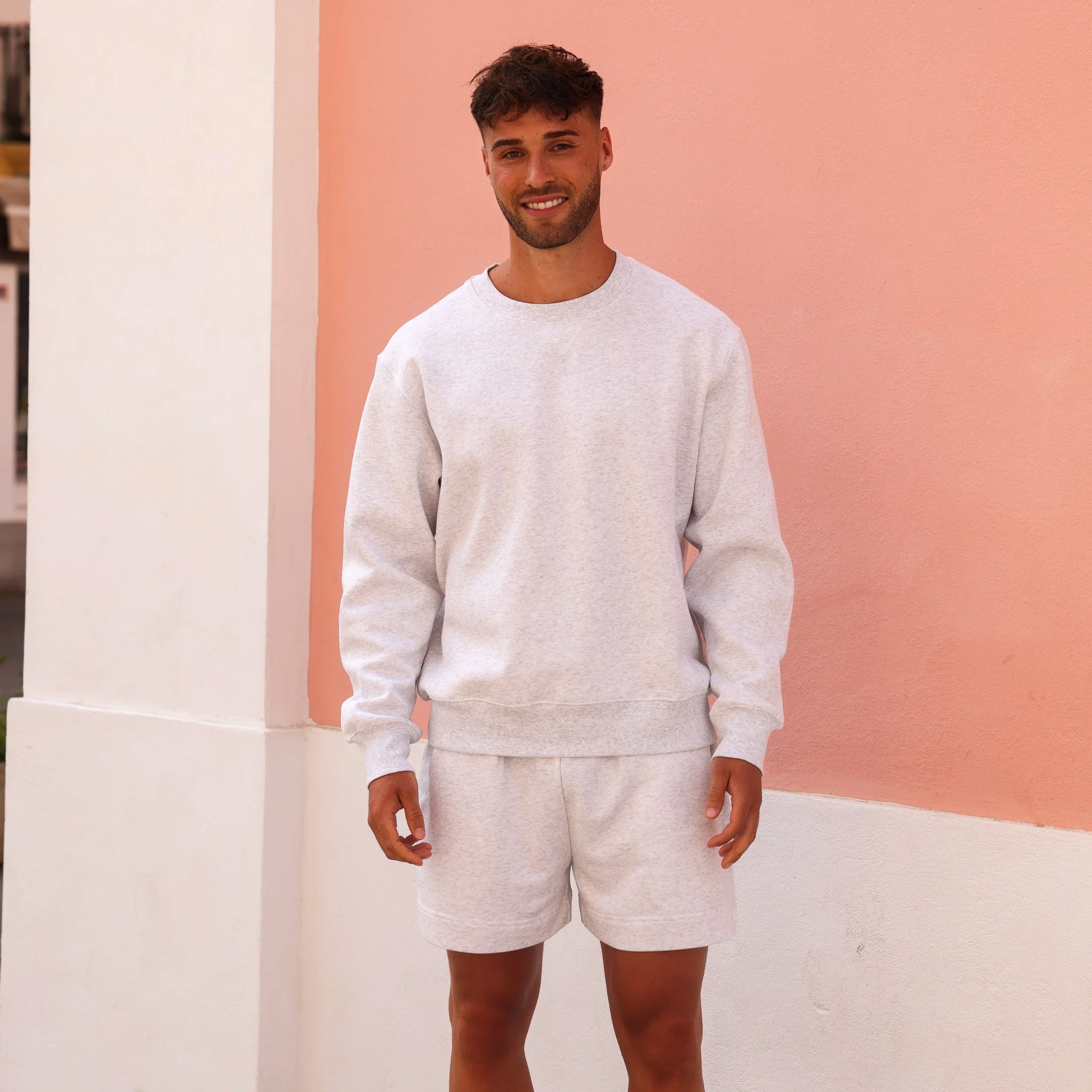 Unisex Lounge Shorts - Silver Stone - Image 3