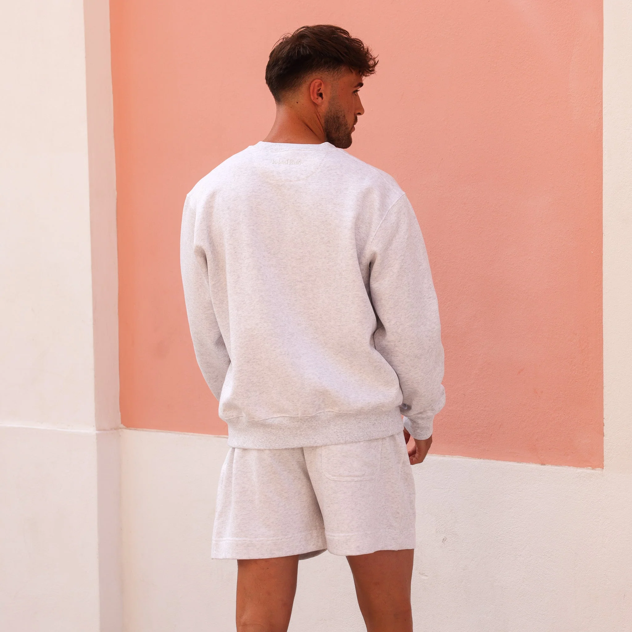 Unisex Lounge Shorts - Silver Stone - Image 4