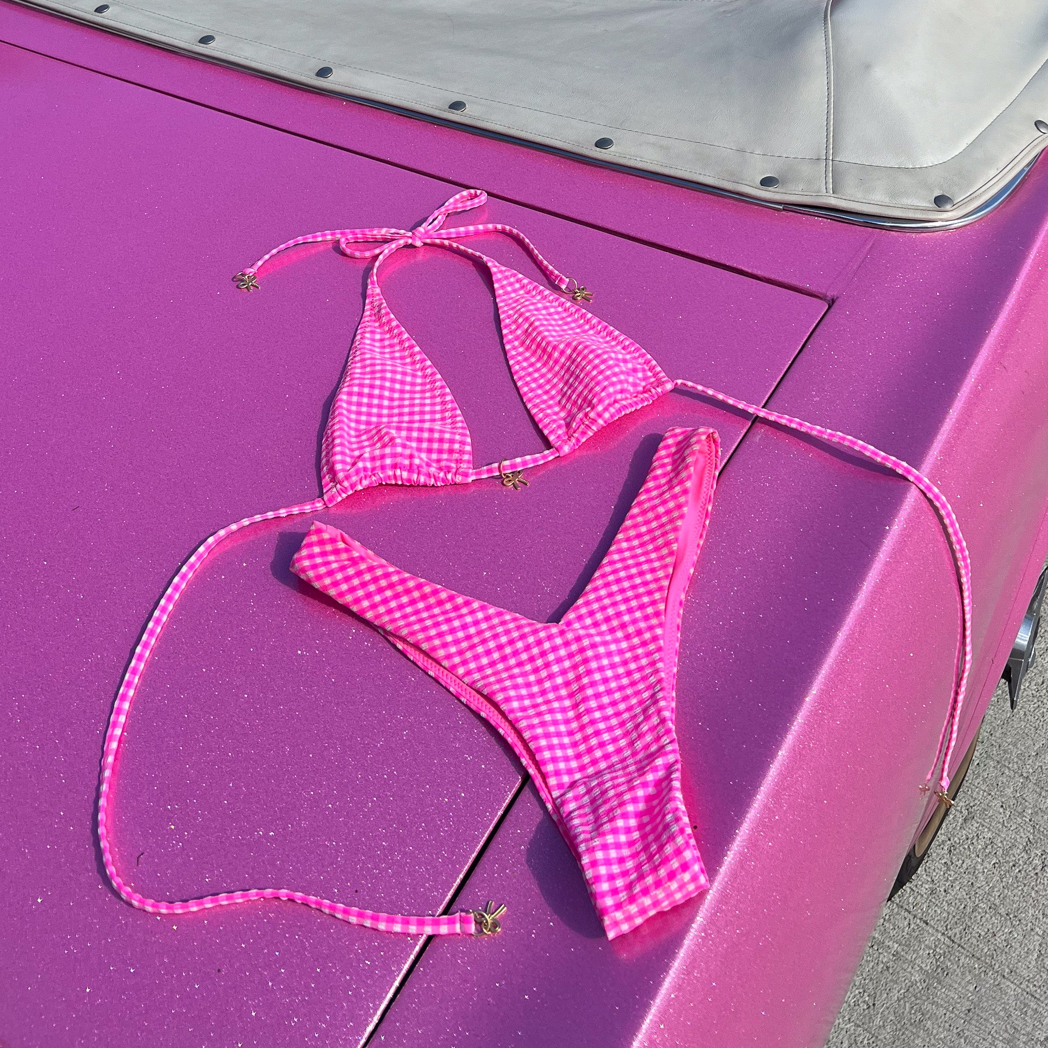 Y Cheeky Bikini Bottom - Pink Diva - Image 13